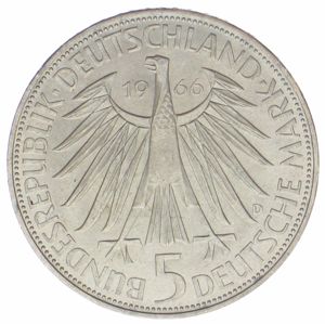  5 DM Münze  Gottfried Wilhelm Leibniz