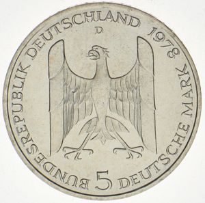 5 DM Gustav Stresemann 1878