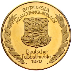 Borussia Mönchengladbach Goldmedaille Deutscher Fußballmeister 1970