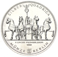 Silber Quadriga Unze Silber