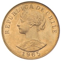 Chile 50 Pesos Goldmünze
