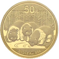 China Panda 50 Yuan Gold 2013