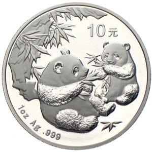 China Panda 10 Yuan 2006 1 Unze Silber