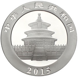 China Panda 10 Yuan 2015