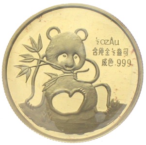China Panda in Gold Munich International Coin Show 