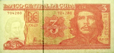 3 Pesos Kuba Che Guevara 2004