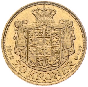 20 Kronen Frederik VIII. König von Dänemark 1906–1912