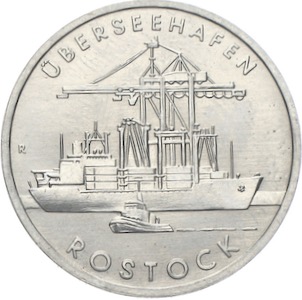 5 Mark DDR Rostock Überseehafen