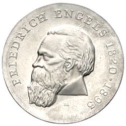 DDR Gedenkmünze 20 Mark Friedrich Engels 1970