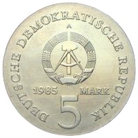 DDR Gedenkmünze 5 Mark Neuber