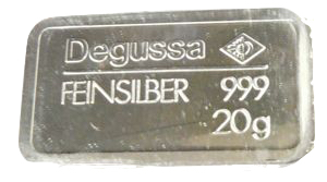 Degussa Silberbarren