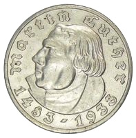 5 Reichsmark Martin Luther