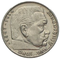 5 Reichsmark Paul von Hindenburg