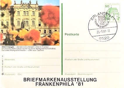 Erlangen Ganzsache