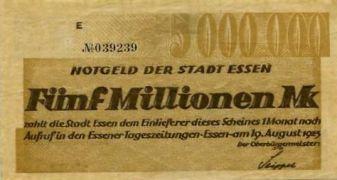 Notgeld Essen Briefmarken und Münzen