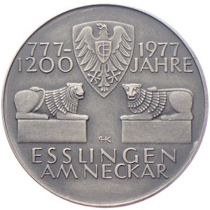 Esslingen Silbermedaille 1200 Jahrfeier