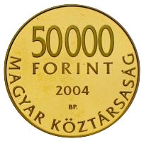 50000 Forint Ungarn Goldmünze 2004