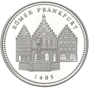 Frankfurt Silbermedaille 1200 Jahre Römer