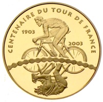 Frankreich 10 Euro Tour de France Gold 
