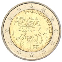 Frankreich 2 Euro fete de la musique