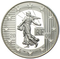 Frankreich 10 Euro Gedenkmünze Säerin 2009