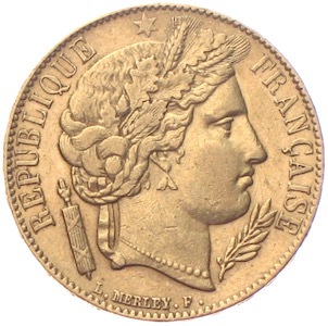 Frankreich 20 Francs 1851 Ceres
