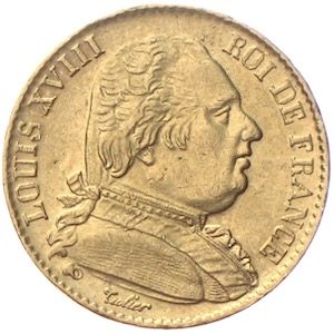Frankreich 20 Francs 1815 Louis XVIII