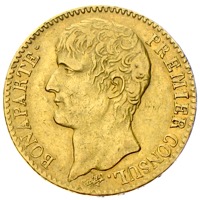 Frankreich 40 Francs Bonaparte Goldmünze