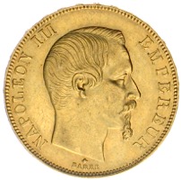 Frankreich 50 Francs Napoleon Goldmünze