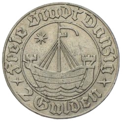 2 Gulden Freie Stadt Danzig