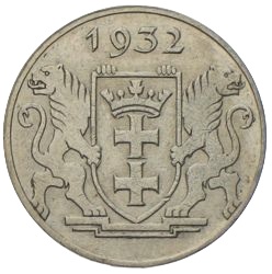 2 Gulden Freie Stadt Danzig 1932