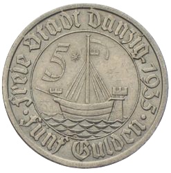 5 Gulden Freie Stadt Danzig