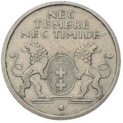 5 Gulden Freie Stadt Danzig 1935