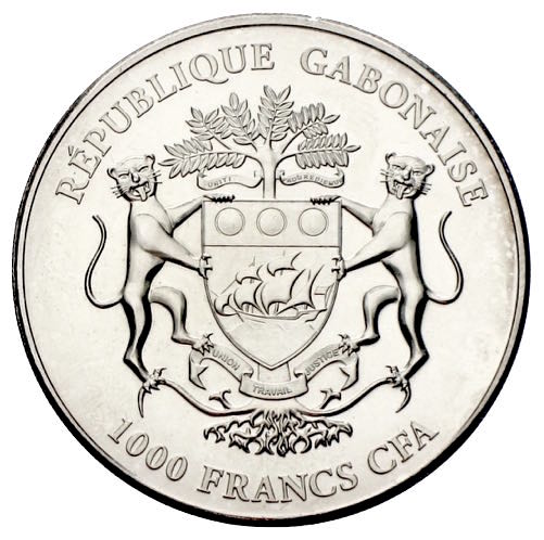 Gabun Springbock Silver Investment Coin Silberunze 2012