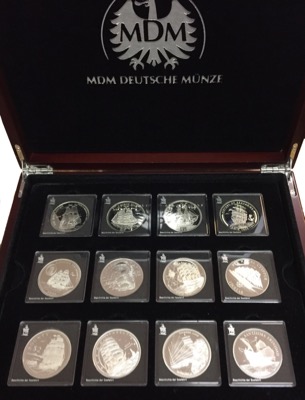 Münzsammlung Geschichte der Seefahrt Silbermünzen