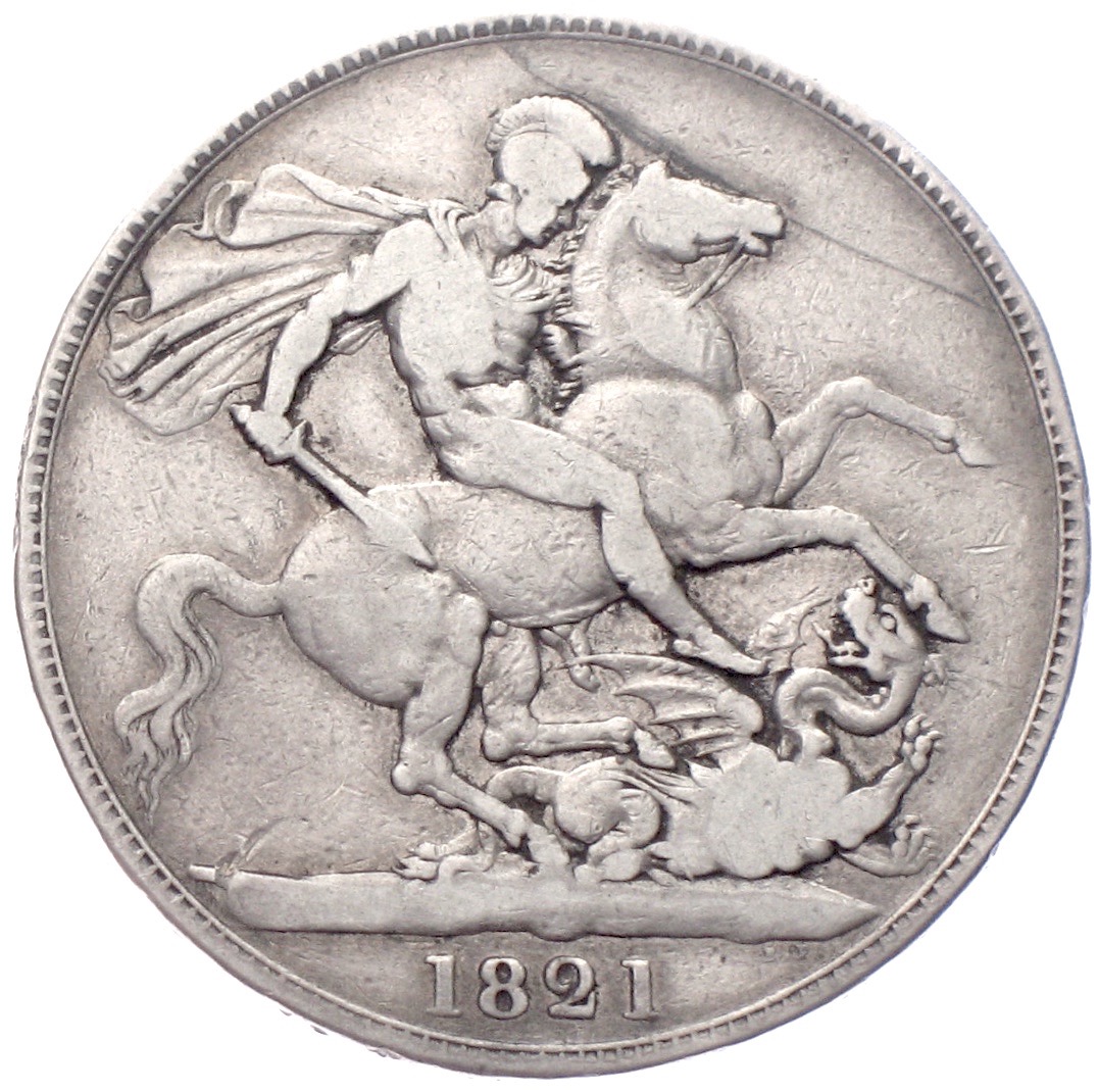 Großbritannien 1 Crown Georg IV. 1821