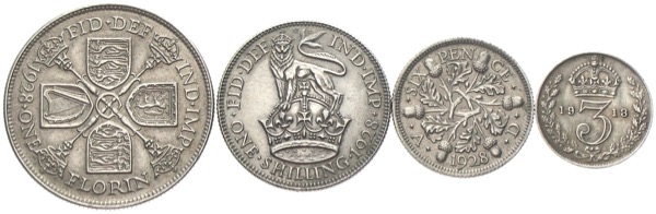 Pfund Sterling Münzen Grossbritannien Gerorg v England