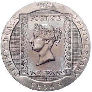 Irland 1 Crown 150 Jahre 1 Penny Black