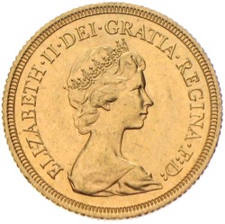 Sovereign Elizabeth mit Diadem