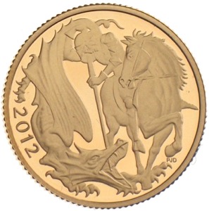 Gold Sovereign Queen Elizabeth Diamond Jubilee 2012