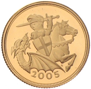 Gold Sovereign Timothy Noad 2005