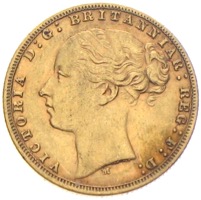 Sovereign Victoria 1876 Goldmünze