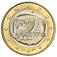 Griechenland 1 Euro Eule 2003
