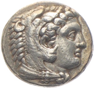 Griechenland Tetradrachme Alexander der Grosse Herakles mit Löwenfell Zeuss
