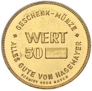 Geschenk-Münze Hagemeyer Minden