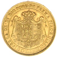 Italien 40 Lire Maria Luigia 1815 Goldmünze