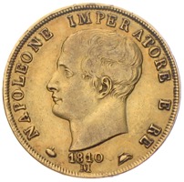 Italien 40 Lire Napoleon 1810