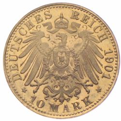 10 Mark Friedrich Großherzog von Baden
