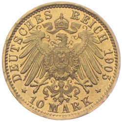 10 Mark Württemberg Wilhelm 1905