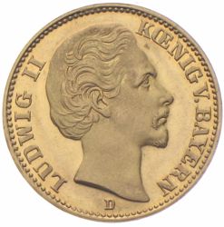 20 Mark Gold Bayern Ludwig II